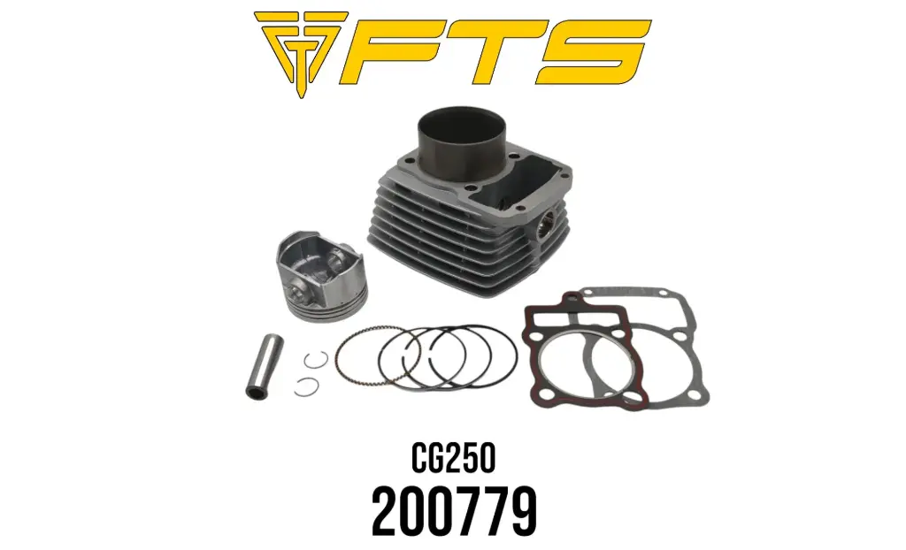 KIT CILINDRO GEN P/ CG250/HERCULES6/HS250 VARILLA BALANZA (PISTON 67MM RASPIN 16MM)
