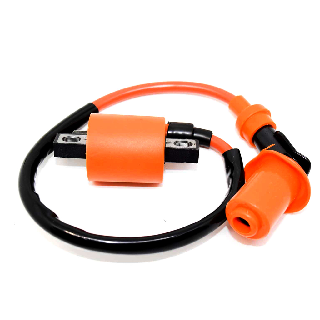 BOBINA ALTA RACING NARANJA C/ CHUPON GEN P/ CGL/ZS