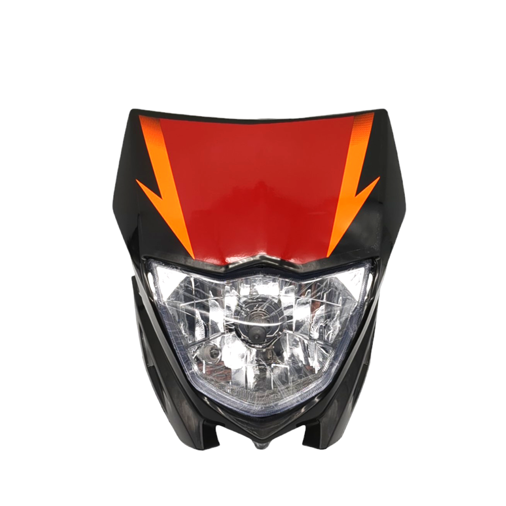 CARETA CON FOCO  GEN P/ XTZ NEGRA