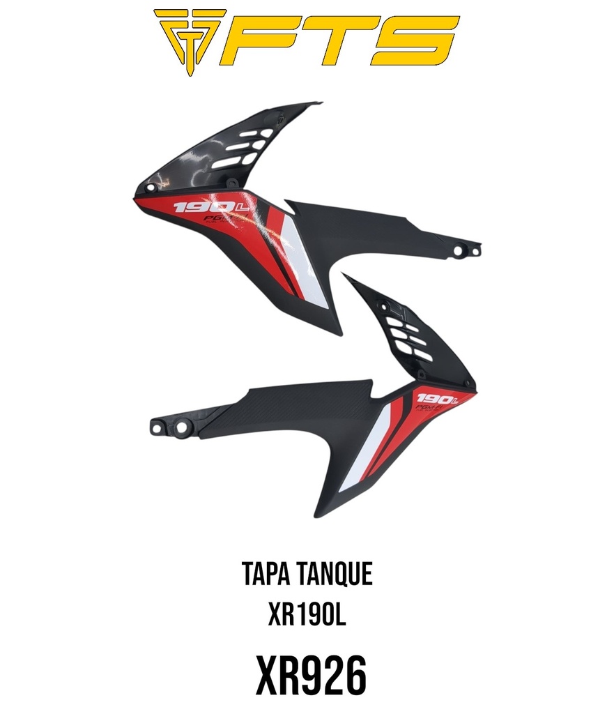 TAPA TANQUE XR190L NEGRO