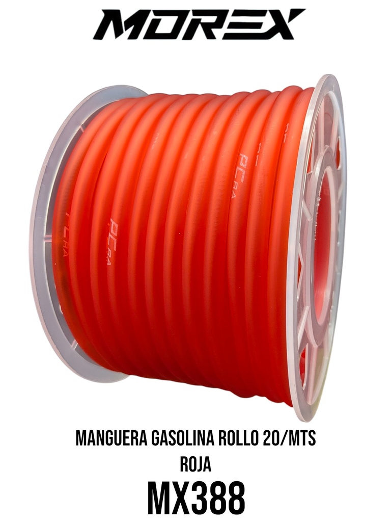 MANGUERA GASOLINA ROLLO 20/MTS ROJA