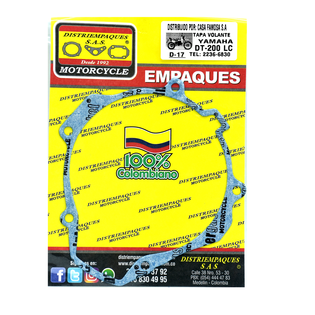 EMPAQUE TAPA VOLANTE GEN P/  DT200LC
