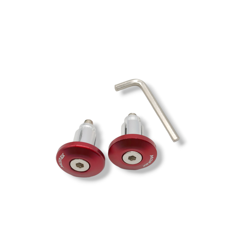 TAPON MANIVELA PLANO /ALUMINIO /ROJO MOREX