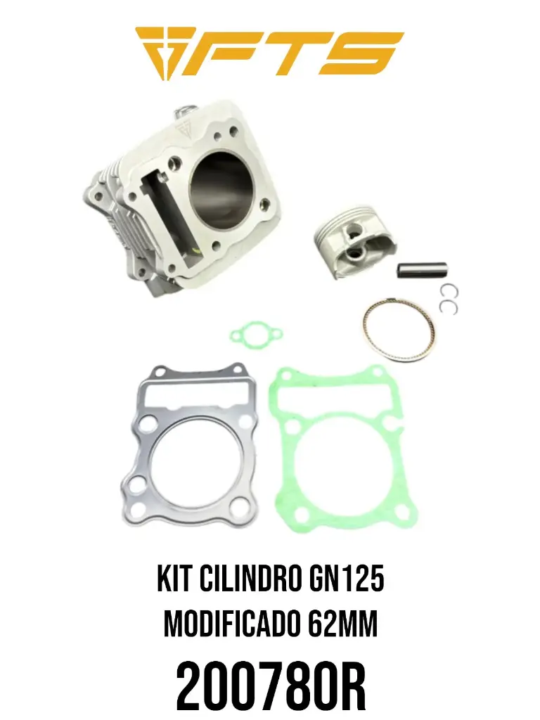 KIT CILINDRO GN125H/GN125F 62MM +150