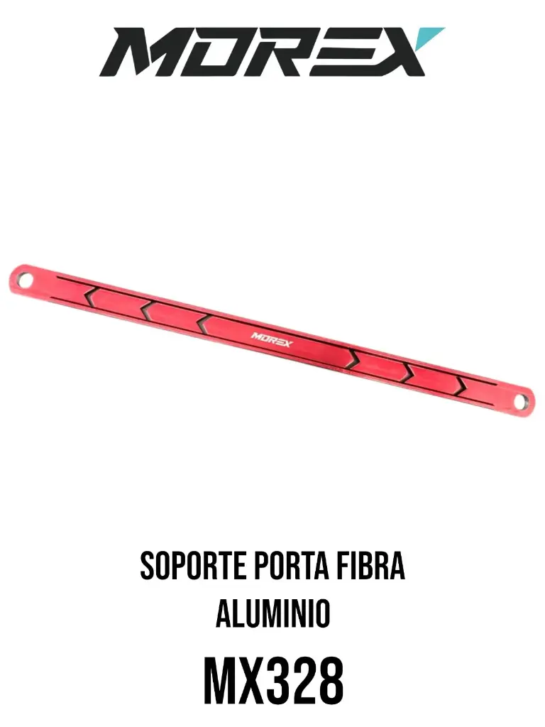 SOPORTE PORTA FIBRA ALUMINIO UNIV ROJO 