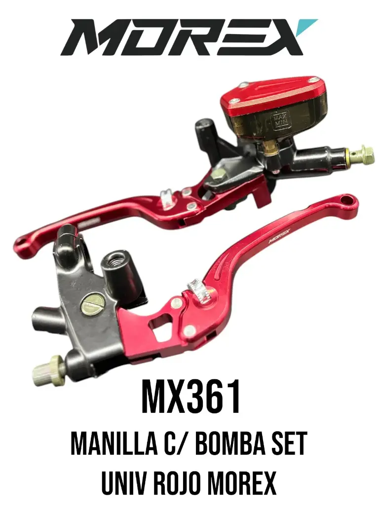 MANILLA C/ BOMBA SET UNIV ROJO MOREX