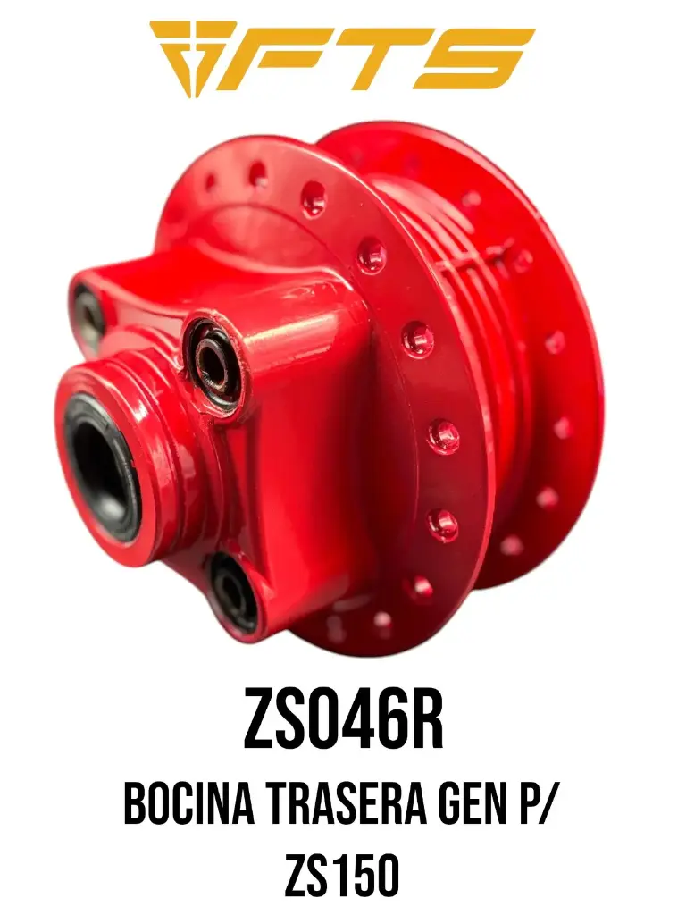 BOCINA TRASERA GEN P/ ZS150 ROJO