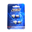 SET 2 BOMBILLO LED BASE METAL PEQ 5 LED AZUL