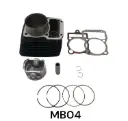 KIT CILINDRO 67MM GEN P/ GY200/HERCUL/LX200/ MB200 198CC (PISTON 67 MM RASPIN 16MM)