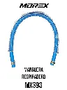 MANGUERA RESPIRADERO /GASOLINA/FRENO AZUL  UNIV 11x40mm